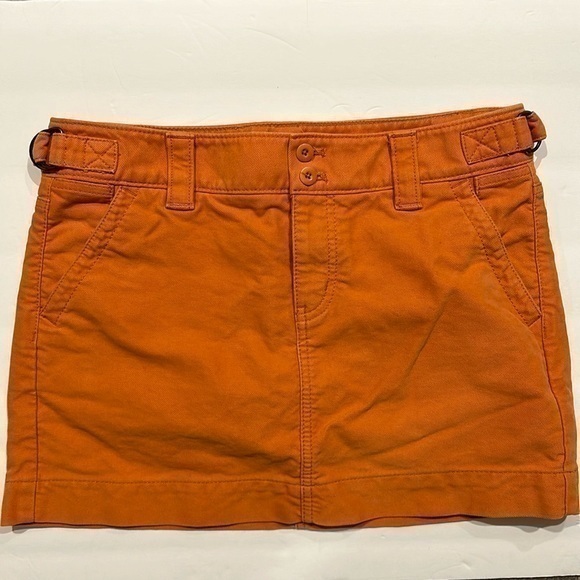 GAP Dresses & Skirts - Gap pumpkin, orange cotton mini skirt size 6